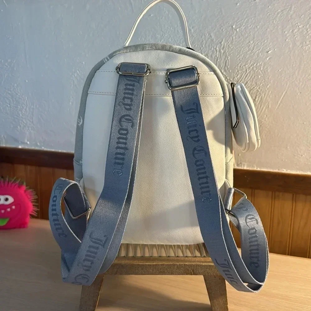 Juicy Couture “Queen of Everything” Denim Mini Backpack w/Sparkle Logo - Picture 3 of 8